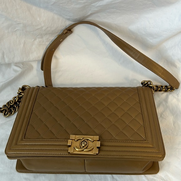 CHANEL Large LEBOY BAG QUILTED LAMBSKIN in Box! - Picture 10 of 17